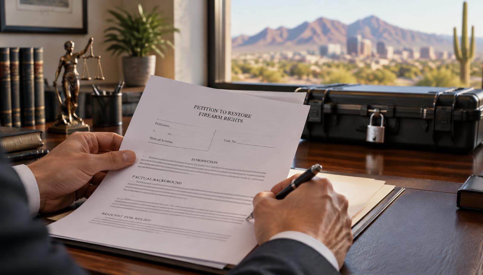own a gun in Arizona — illustration for Can a Felon Own a Gun in Arizona?